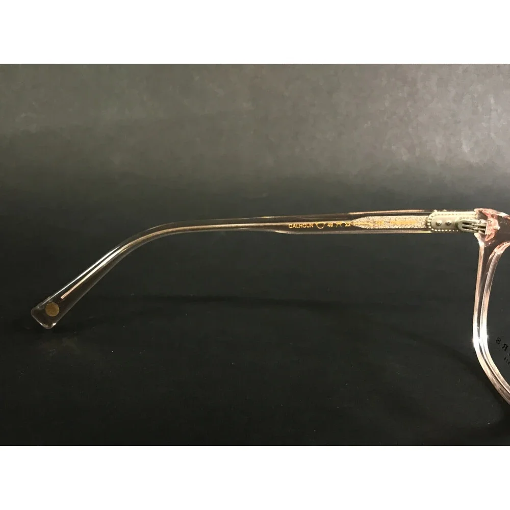 Erkers Eyeglasses Frames CALHOUN Champaign Transparent Pink Square 49-22-146